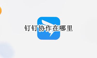 钉钉协作在哪里 钉钉电脑版协作在哪里