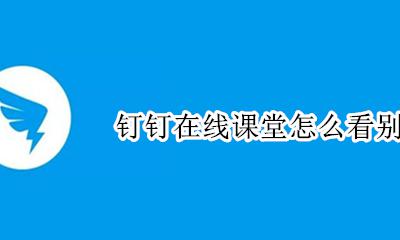 钉钉在线课堂怎么看别人 钉钉在线课堂如何看到学生