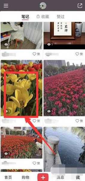 小红书如何置顶作品