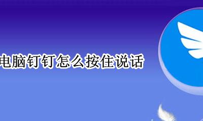 在电脑上怎么用钉钉 电脑钉钉怎么按住说话