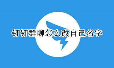 钉钉群聊怎么改自己名字 钉钉在群聊中怎么改名字