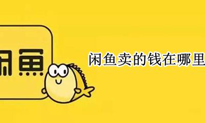 闲鱼卖的钱在哪里提现 闲鱼卖出的钱怎么提现
