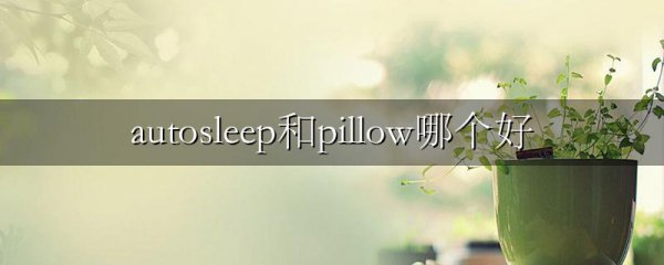 autosleep和pillow哪个好