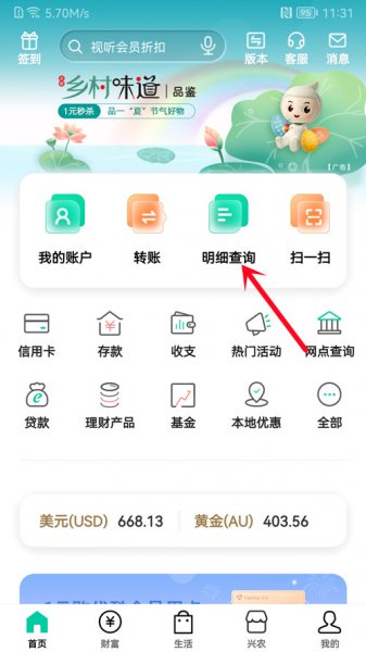 农行app上能删除明细记录吗