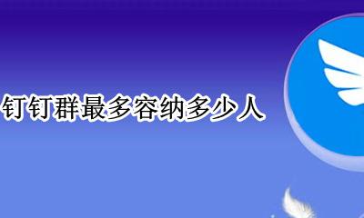 钉钉群能容纳多少人 钉钉群最多容纳多少人