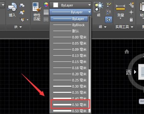 cad怎么加粗线条详细方法