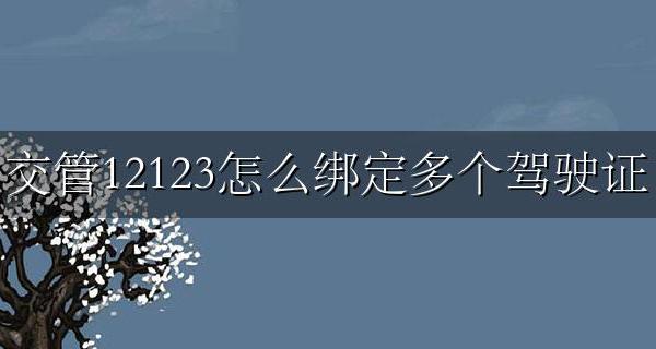 交管12123怎么绑定多个驾驶证 交管12123里面怎么绑定多个驾驶证