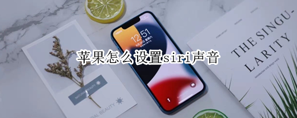 苹果怎么设置siri声音