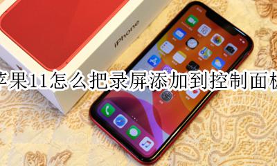 苹果11录屏怎么添加到控制中心 苹果11怎么把录屏添加到控制面板