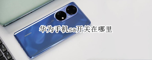 华为手机sa开关在哪里