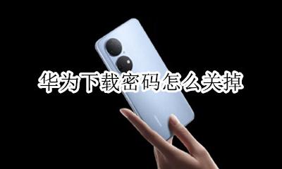 华为下载密码怎么关掉 华为手机下载怎么取消密码