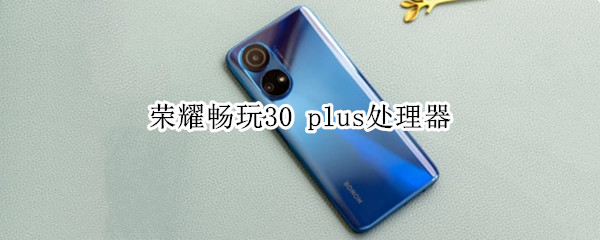 荣耀畅玩30 plus处理器