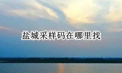 盐城核酸采样码 盐城采样码在哪里找