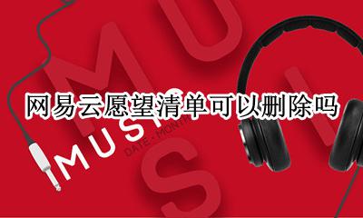 网易云愿望清单可以删除吗 网易云的愿望清单怎么取消