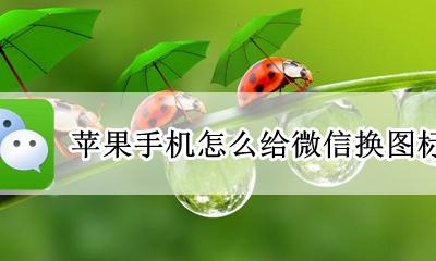 苹果手机怎么给微信换图标 苹果手机怎么更改微信图标
