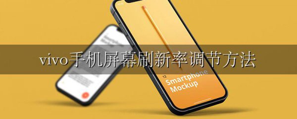 vivo手机屏幕刷新率调节方法