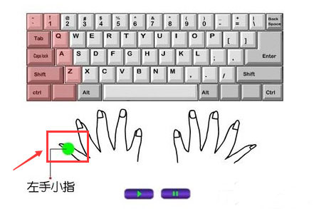 打字的时候手应该怎么放