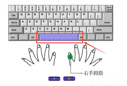 打字的时候手应该怎么放