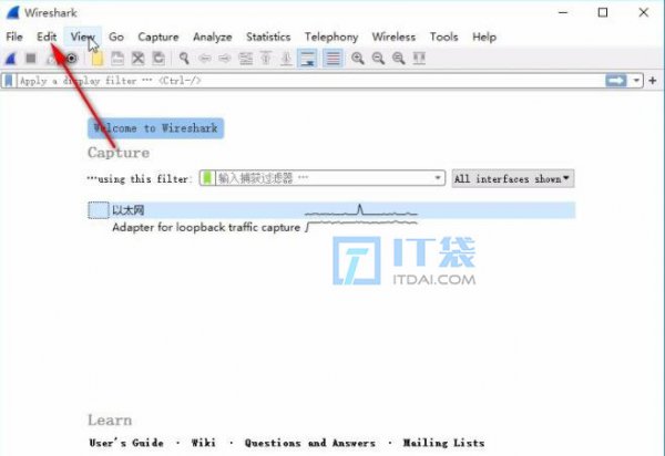wireshark怎么设置中文