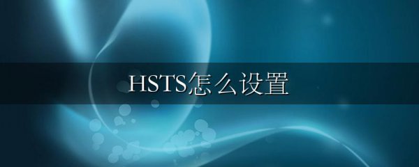 HSTS怎么设置