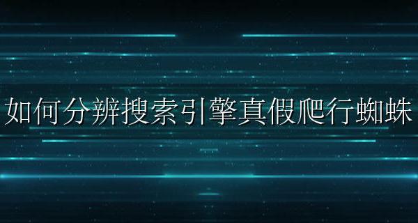 搜索引擎蜘蛛爬行步骤 如何分辨搜索引擎真假爬行蜘蛛