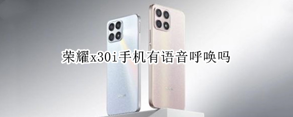 荣耀x30i手机有语音呼唤吗