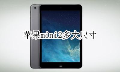 苹果mini2多大尺寸 苹果mini2外观尺寸