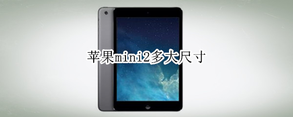苹果mini2多大尺寸