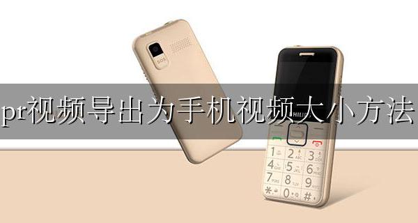 pr视频导出为手机视频大小方法 手机拍摄的视频导入pr后尺寸变小了