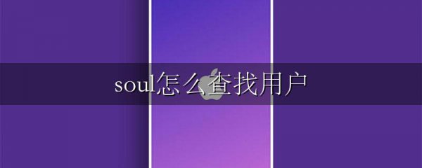 soul怎么查找用户