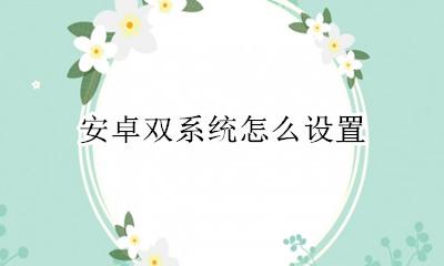 安卓双系统怎么设置 安卓两个系统怎么设置
