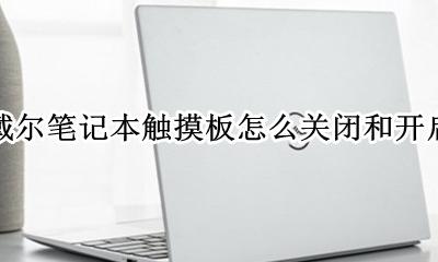 戴尔笔记本触摸板怎么关闭和开启 戴尔笔记本电脑的触摸板怎么开启和关闭