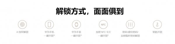 华为智能门锁能写nfc卡吗