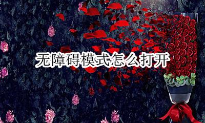 无障碍模式怎么打开 无障碍模式在哪里开启
