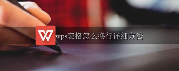 wps表格怎么换行详细方法