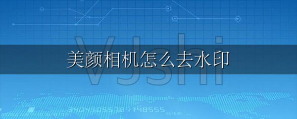 美颜相机怎么去水印