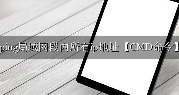 ping网段全部ip命令 怎么ping局域网段内所有ip地址方法图解