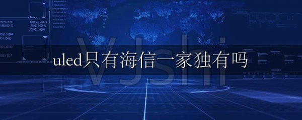 uled只有海信一家独有吗