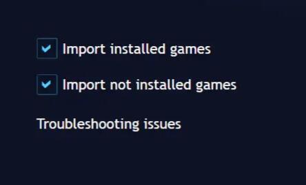 playnite设置steam方法