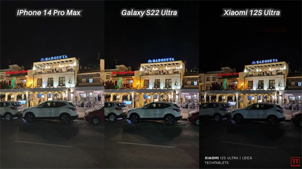 iPhone14 Pro Max、三星S22 Ultra和小米12S Ultra对比