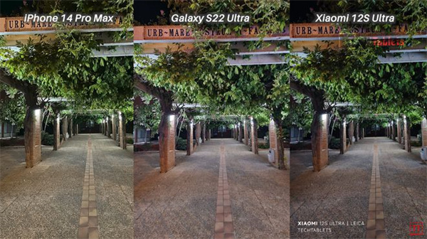 iPhone14 Pro Max、三星S22 Ultra和小米12S Ultra对比