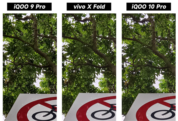 iQOO 9 Pro、iQOO 10 Pro和vivo X Fold拍照对比
