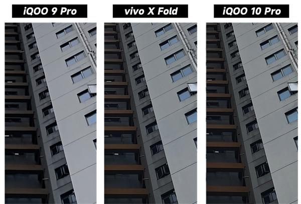 iQOO 9 Pro、iQOO 10 Pro和vivo X Fold拍照对比