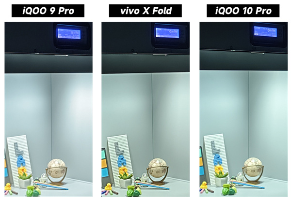 iQOO 9 Pro、iQOO 10 Pro和vivo X Fold拍照对比