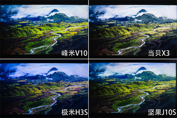 峰米V10、坚果J10S、极米H3S、当贝X3对比评测
