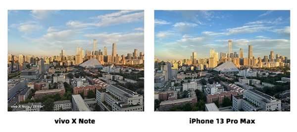 vivo X Note和iPhone 13 Pro Max对比评测