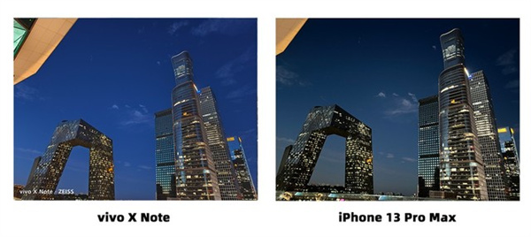 vivo X Note和iPhone 13 Pro Max对比评测