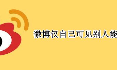 微博仅自己可见别人能看到吗 仅自己可见的微博别人能看到吗