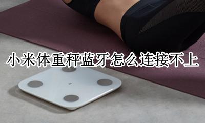 小米体重秤和手机连不上 小米体重秤蓝牙怎么连接不上