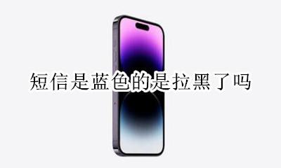 短信是蓝色的是拉黑了吗 苹果短信发出去是蓝色的是被拉黑了吗